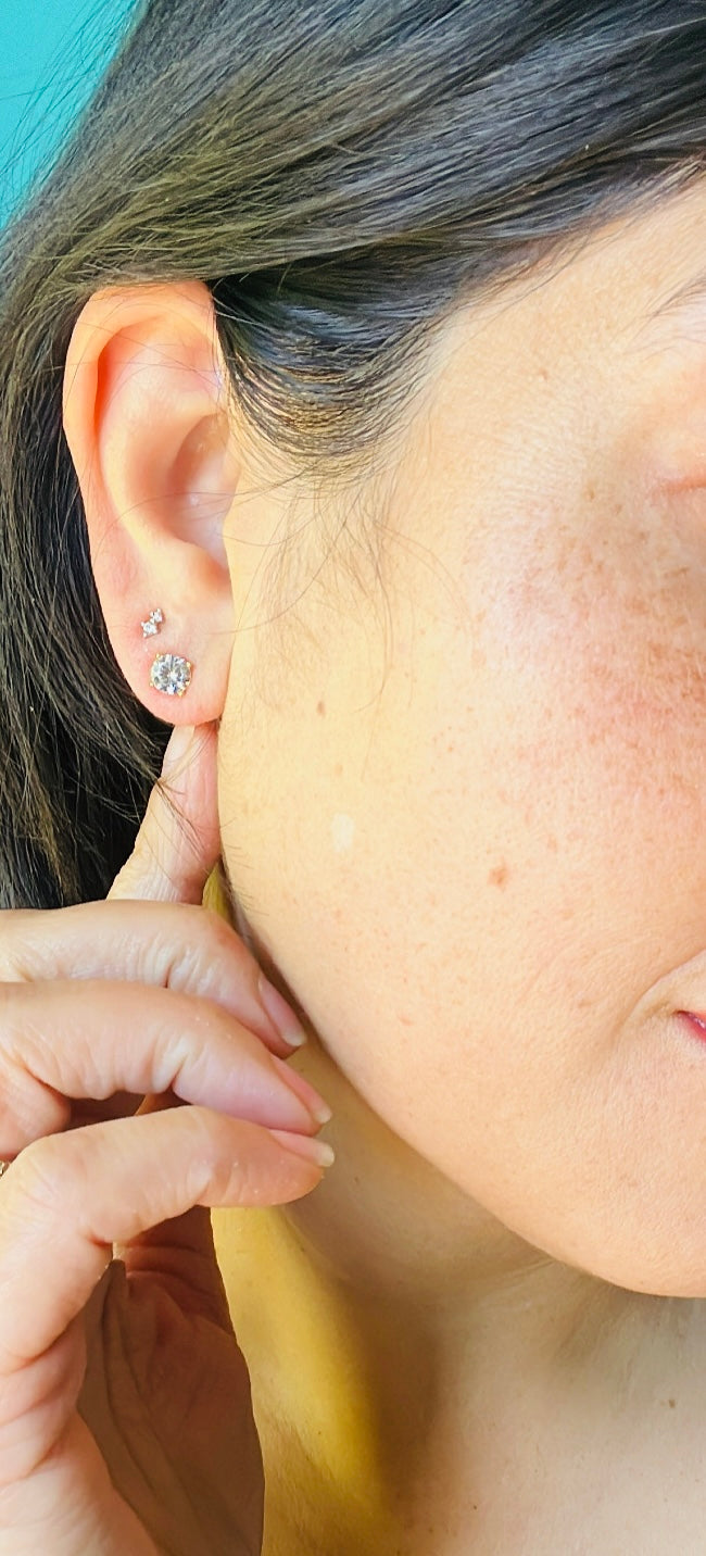 Cubic Zirconia Stud Earrings