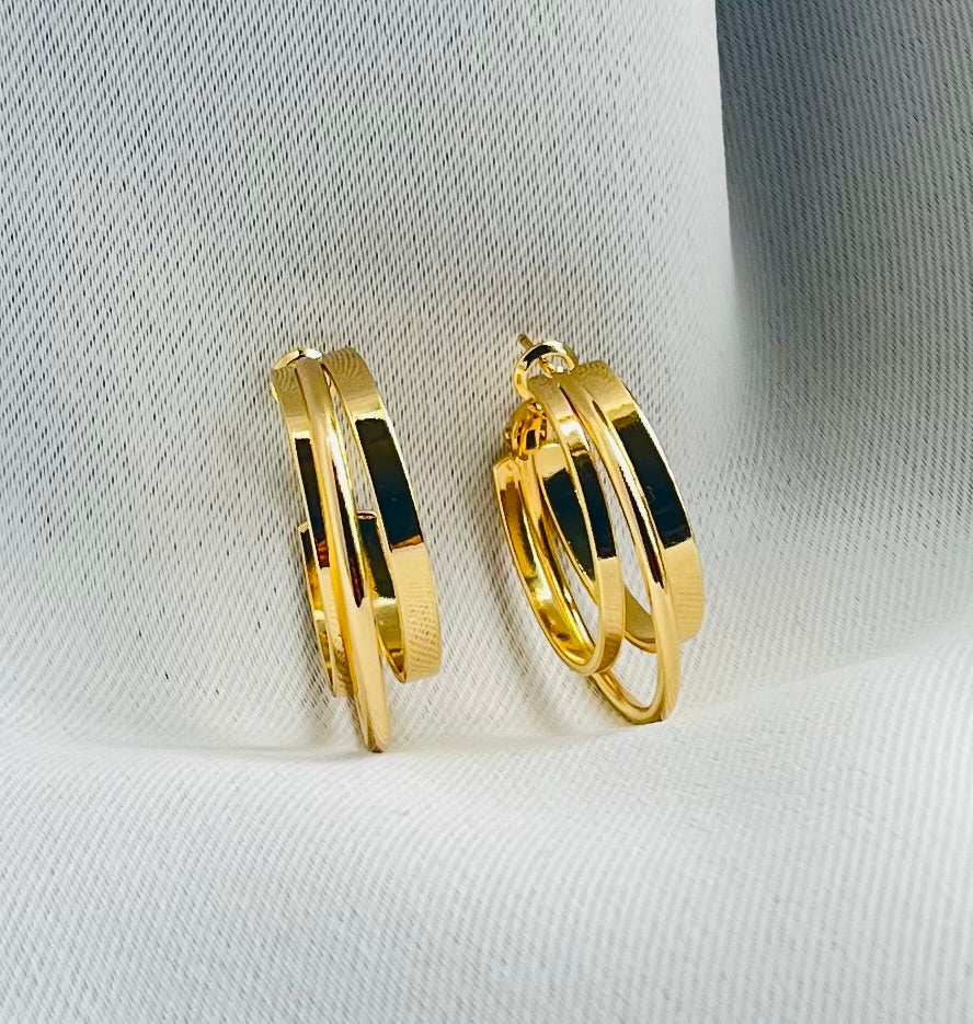 Triple Hoop Earrings