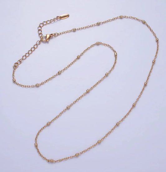 Satellite Chain Necklace (18k gold filled)