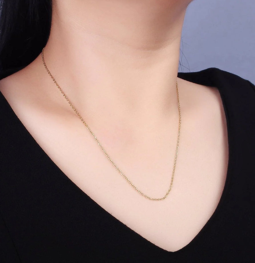 Cable Chain Necklace (Stainless Steel)